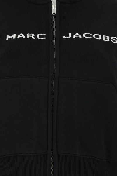 Shop Marc Jacobs Black Stretch Cotton Blend Sweatshirt  Black  Donna Xs
