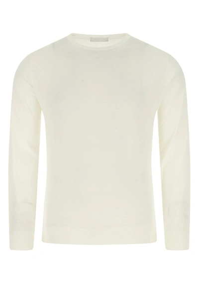 Prada Maglione In Lana Avorio  Uomo