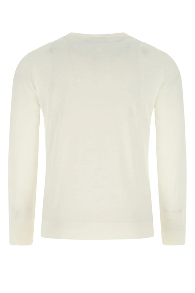 Prada Maglione In Lana Avorio  Uomo