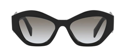Shop Prada Pr 07ys 1ab0a7 Geometric Sunglasses In Grey