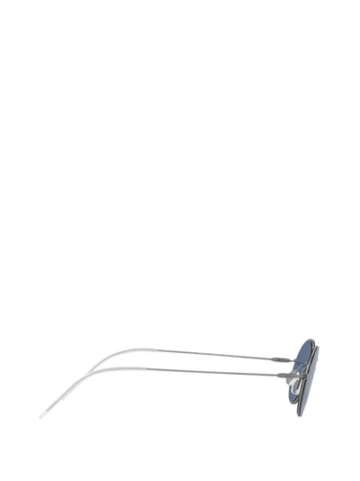 Shop Giorgio Armani Ar6115t Grey Male Sunglasses
