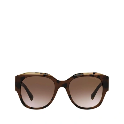 Shop Giorgio Armani Ar8140 Brown Tortoise Female Sunglasses