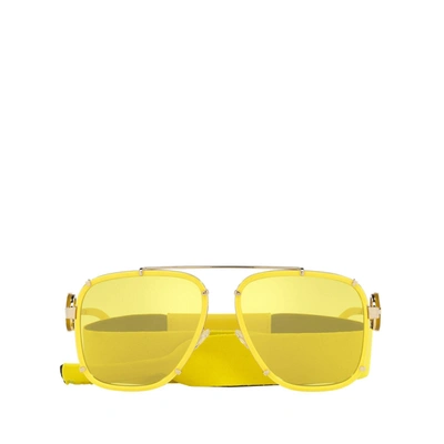 Shop Versace Ve2233 Yellow Male Sunglasses