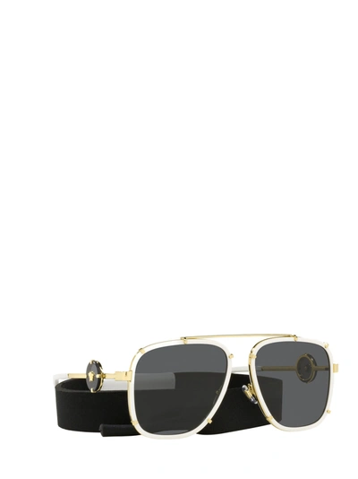 Shop Versace Ve2233 White Male Sunglasses