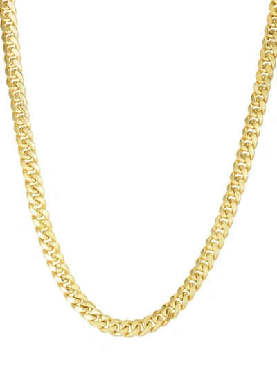 Shop Saks Fifth Avenue Men's Miami Cuban 14k Yellow Gold Chain Necklace