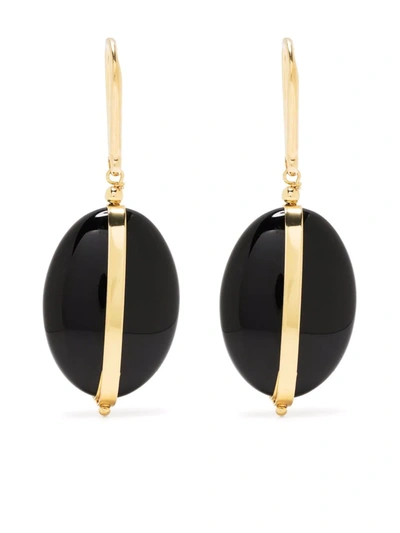 Shop Isabel Marant Stones Earrings In Black