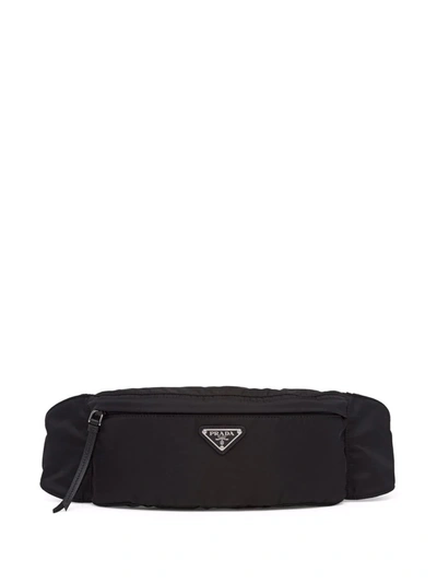 Shop Prada Re-nylon Belt Bag In Black
