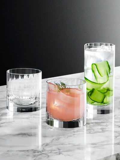 Shop Richard Brendon Highball Fluted Glass In Clear