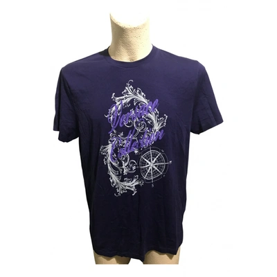 Pre-owned Versace T-shirt In Purple