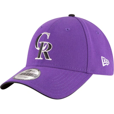 Shop New Era Purple Colorado Rockies Alternate 2 The League 9forty Adjustable Hat