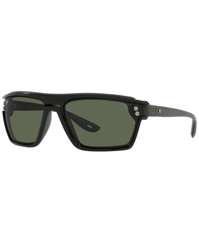 Ray Ban Rb4370m Scuderia Ferrari Collection 64 Unisex Sunglasses In Black