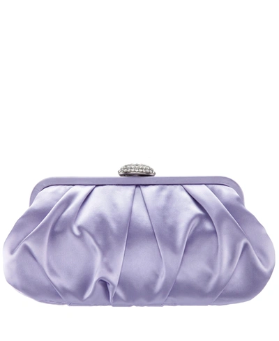 Nina Women's Classic Satin Clutch In Red Rouge