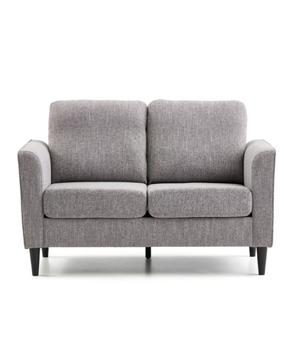 Shop Dream Collection Upholstered Curved Arm Loveseat, 52" In Gray