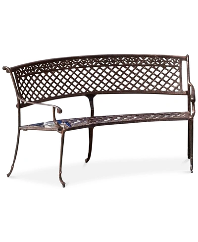 Shop Noble House Slaton Bench In Brown