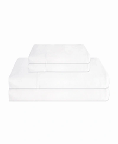 Shop Elite Home 310 Thread Count Organic Cotton Super 3 Piece Sheet Set, Twin Bedding In White