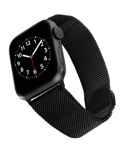 Shop Ak Wearables Black Stainless Steel Mesh Band Compatible With 42/44/45/ultra/ultra 2 Apple Watch