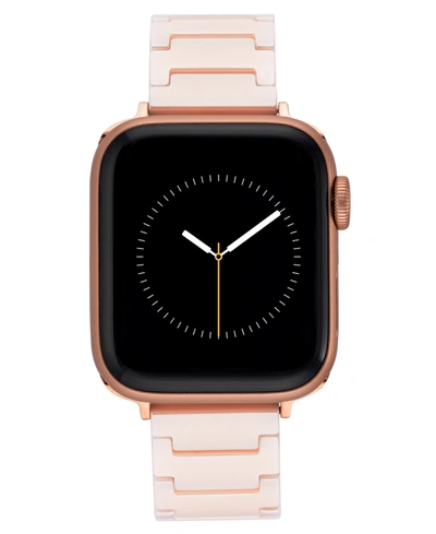 Shop Withit Women's Blush Ceramic Bracelet Compatible With 38/40/41mm Apple Watch In Open Pink