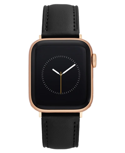 Shop Withit Women's Black Apple Leather Band Compatible With 38/40/41mm Apple Watch