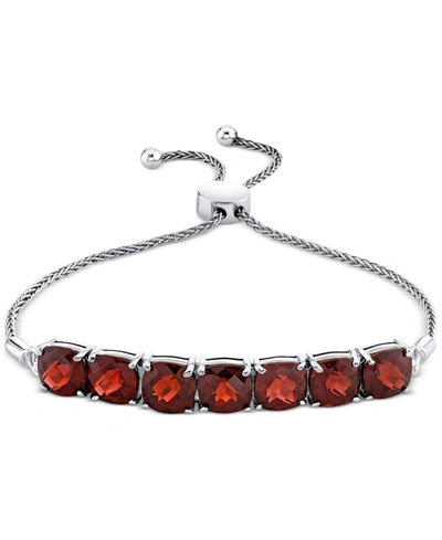 Macy's Rhodolite Garnet Bolo Bracelet (2-7/8 Ct. T.w.) In Sterling Silver In Garnet