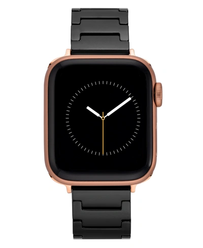 Withit Women's Black Ceramic Bracelet Designed For Apple Watch 42mm (series 1-3 Only) & 44/45/46/49mm (ultr In Black