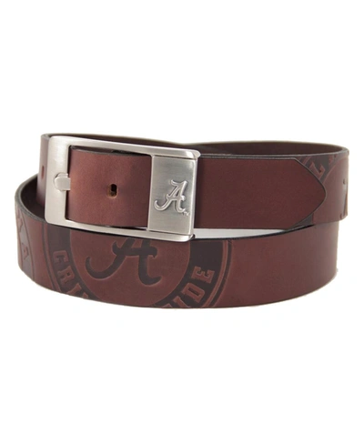 Shop Eagles Wings Men's Alabama Crimson Tide Brandish Leather Belt In Brown