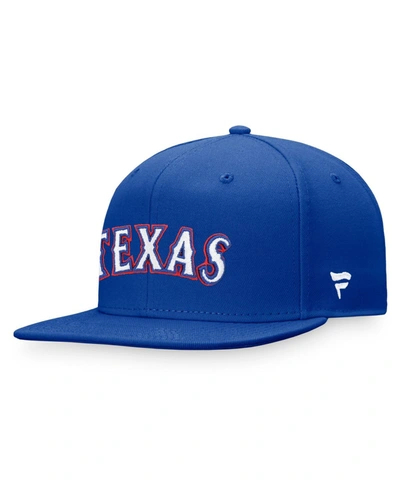 Shop Fanatics Men's Royal Texas Rangers Team Core Fitted Hat