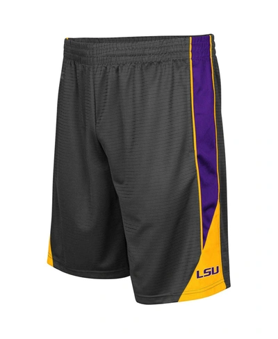 Colosseum Men's Charcoal Lsu Tigers Turnover Shorts In Charcoal