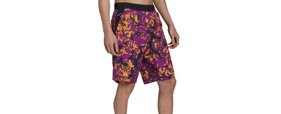 Shop Adidas Originals Adidas Men's Originals Adventure Printed 10" Shorts In Glory Purple Multi