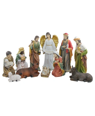 Northlight 11-pc. Traditional Religious Christmas Nativity Set With Removable Baby Jesus 19.5" In Multi