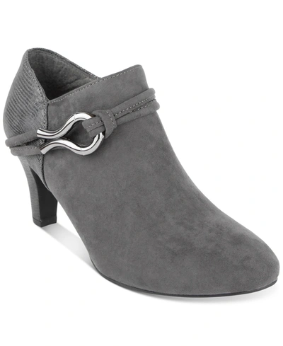 Shop Karen Scott Melanni Booties, Created For Macy's Women's Shoes In Grey