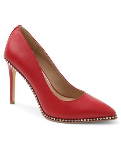 Shop Bcbgeneration Women's Holli Pumps In Lipstick Red Leather