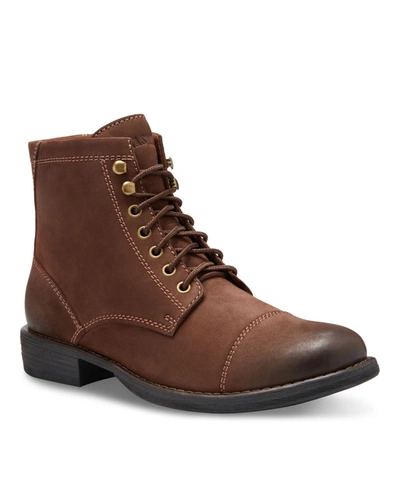 Shop Eastland Shoe Men's High Fidelity Cap Toe Boots In Brown Nubuck