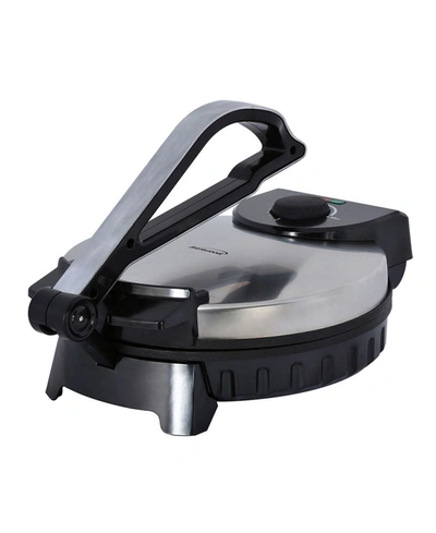 Shop Brentwood Appliances 10" Stainless Steel Non-stick Electric Tortilla Maker In Black