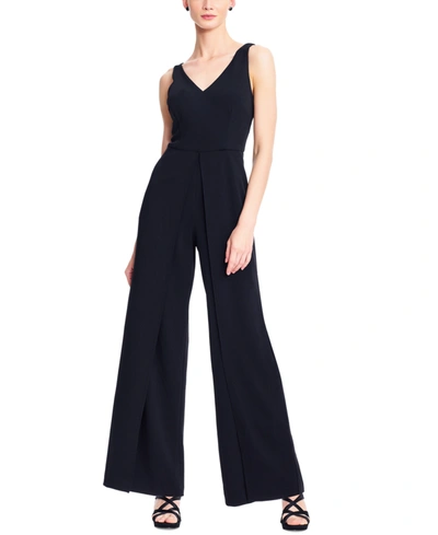 Shop Adrianna Papell Wide-leg Jumpsuit In Black