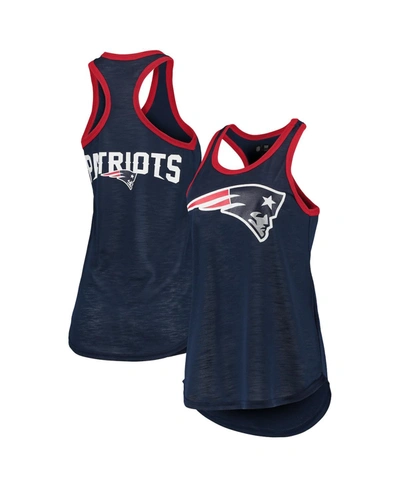 G-iii 4her By Carl Banks Women's Navy New England Patriots Tater Tank Top In Navy