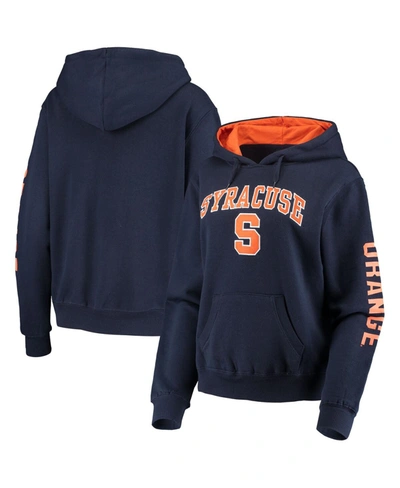 Colosseum Women's Navy Syracuse Orange Loud And Proud Pullover Hoodie In Navy