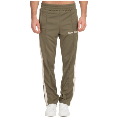 Shop Palm Angels Side Striped Track Pants In Green