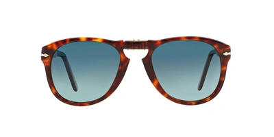 Shop Persol 714 Round Frame Sunglasses In Multi