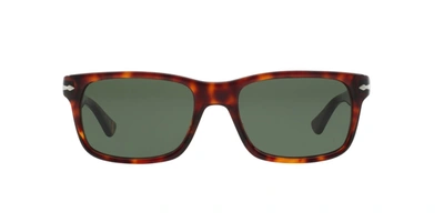 Shop Persol Rectangular Frame Sunglasses In Brown