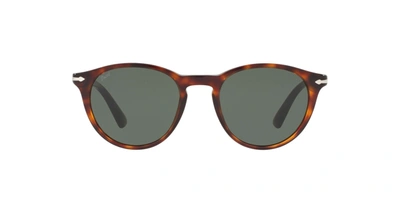 Shop Persol Round Frame Sunglasses In Brown