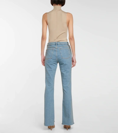 Shop 3x1 N.y.c. 3x1 N. Y.c. Farrah Mid-rise Flare Jeans In Blue