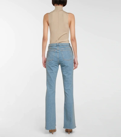 3x1 N.y.c. Farrah Mid-rise Flare Jeans In Blue