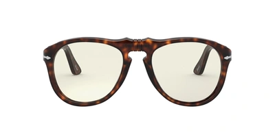 Shop Persol Oval Frame Sunglasses In Brown