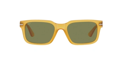 Shop Persol Rectangle Frame Sunglasses In Yellow
