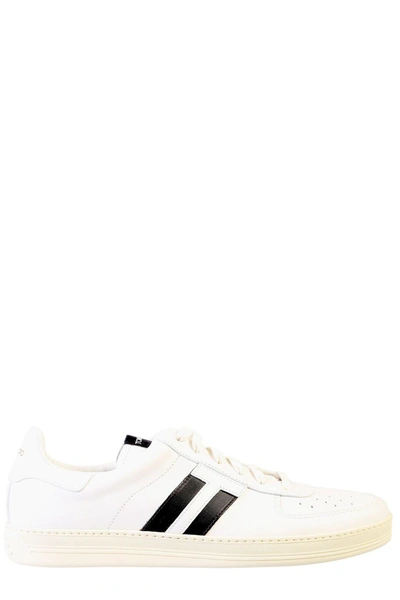 Shop Tom Ford Warwick Low Top Tennis Sneakers In White