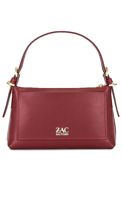 Shop Zac Zac Posen Posen Zip Top Crossbody Bag In Burgundy
