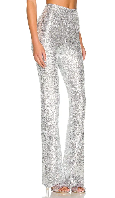 Shop Only Hearts Bell Pants In Metallic Silver