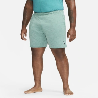Shop Nike Yoga Dri-fit Men's Shorts In Jade Smoke,bicoastal