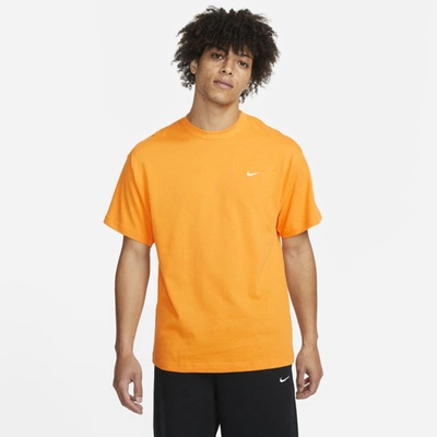 Shop Nike Men's Solo Swoosh T-shirt In Orange