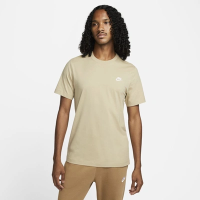 Shop Nike Men's  Sportswear Club T-shirt In Brown